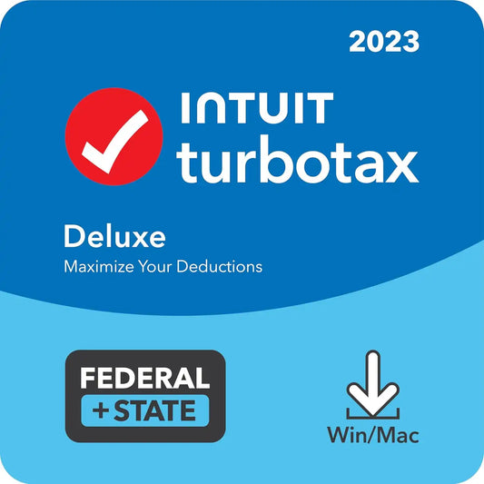 [Old Version] TurboTax – Deluxe 2023 Federal + E-file & State – Mac OS, Windows [Digital]