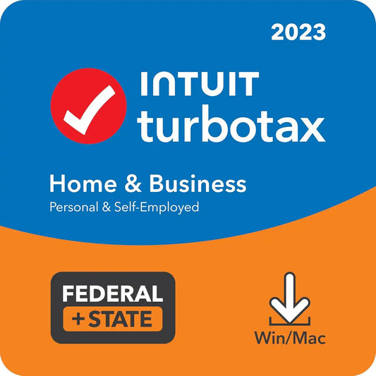 [Old Version] TurboTax – Home & Business 2023 Federal + E-file & State – Mac OS, Windows [Digital]
