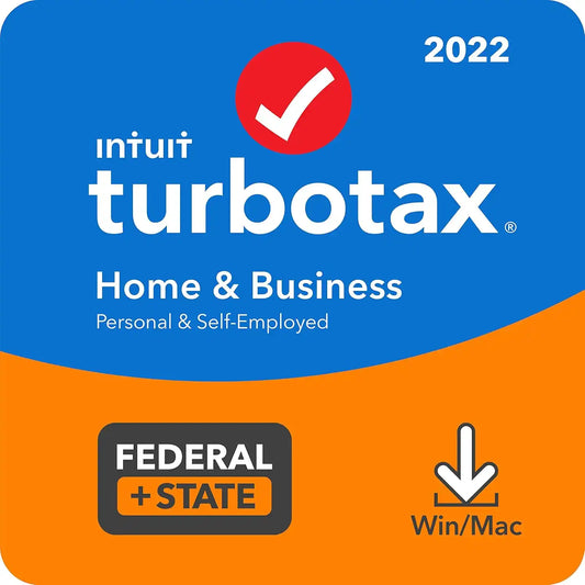 [Old Version] TurboTax – Home and Business 2022 Federal + E-file and State – Windows, Mac[Digital]