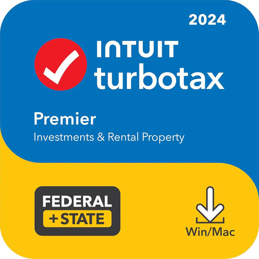 TurboTax Premier 2024: Federal & State Tax Software + E-file [PC/Mac Download]