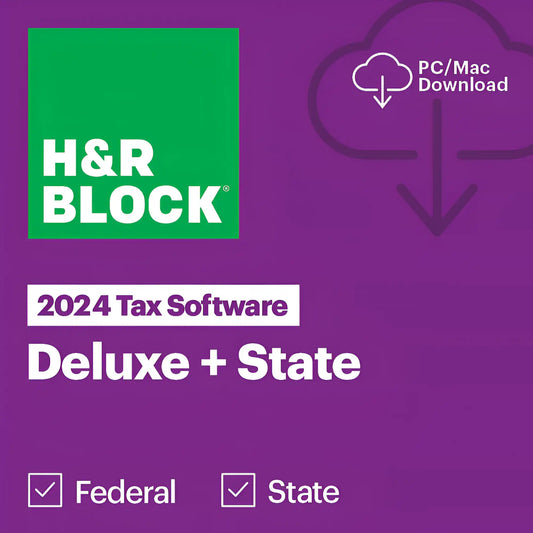 H&R Block Tax Software Deluxe + State 2024 [Download]